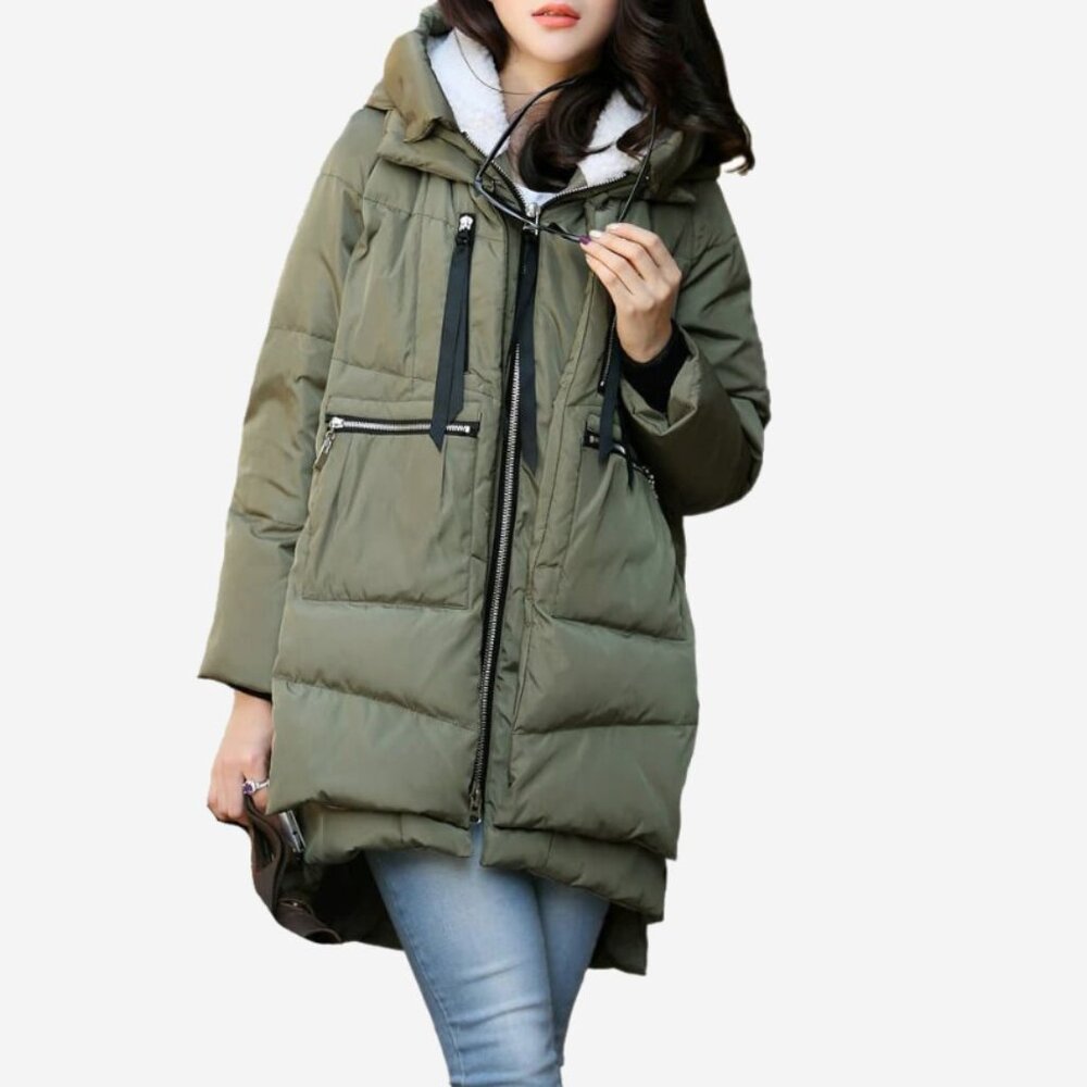 Orolay Women's Thickened Down Jacket S Green